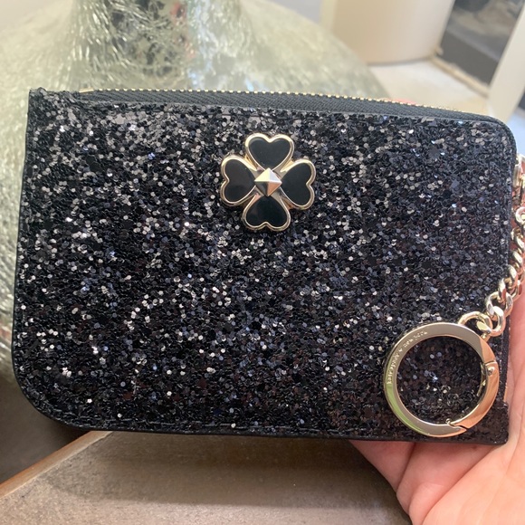 SOLD⛔️Authentic Kate Spade glitter/Patent leather cd/Key - Picture 3 of 6
